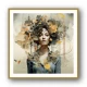 Woman Portrait 4 Collage Wall Art