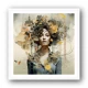 Woman Portrait 4 Collage Wall Art