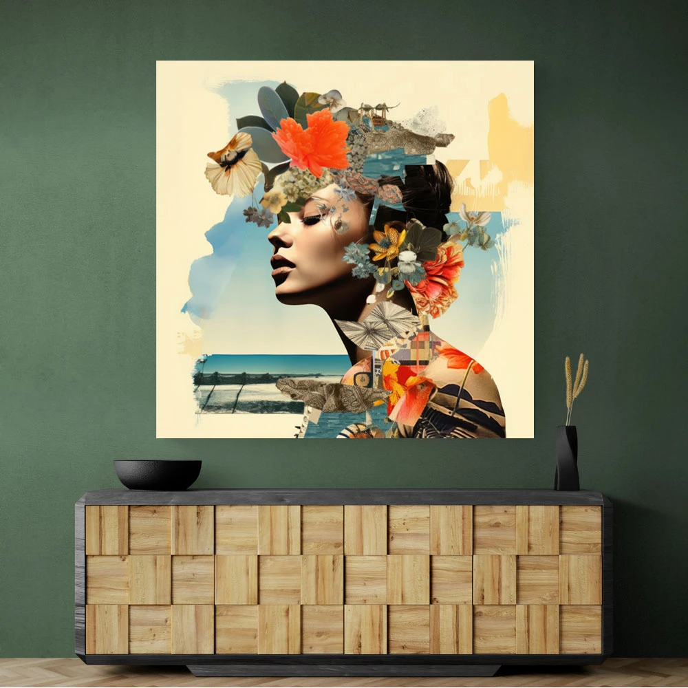Woman Portrait 6 Collage Wall Art