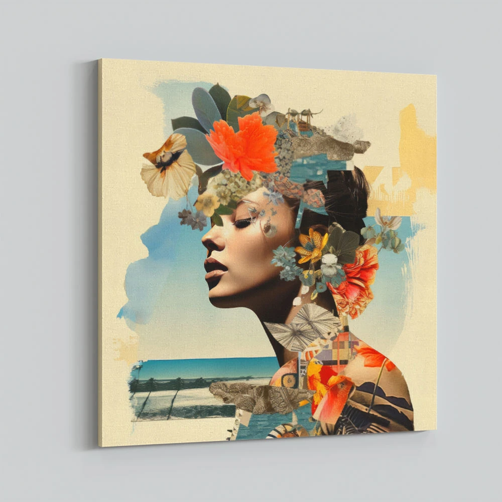 Woman Portrait 6 Collage Wall Art