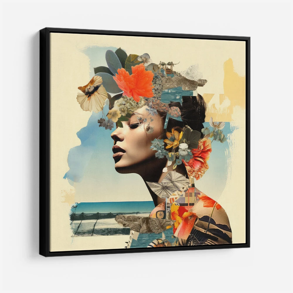 Woman Portrait 6 Collage Wall Art