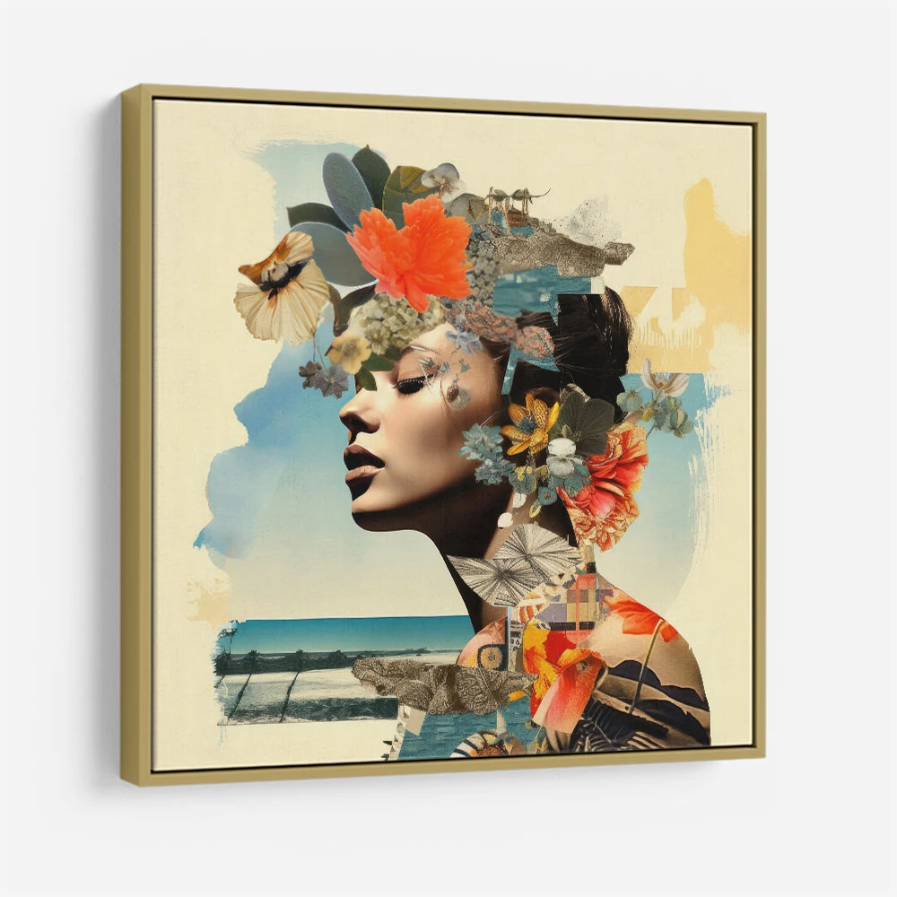Woman Portrait 6 Collage Wall Art