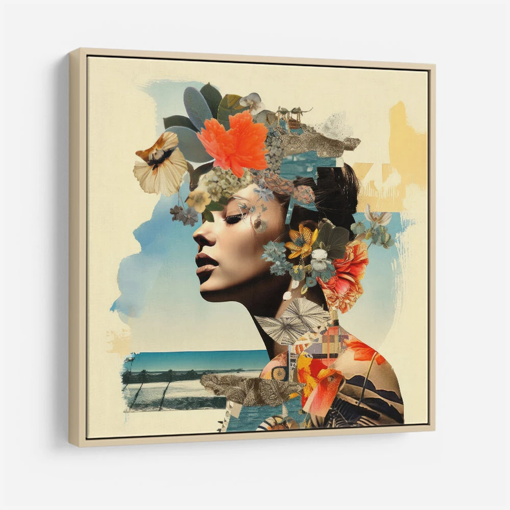 Woman Portrait 6 Collage Wall Art