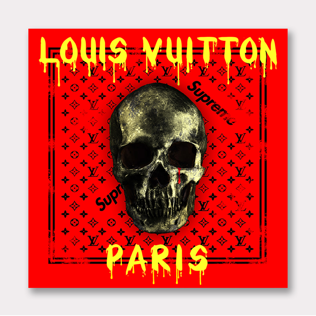 ▷ Lv supreme skull by Ghost Art, 2020, Print